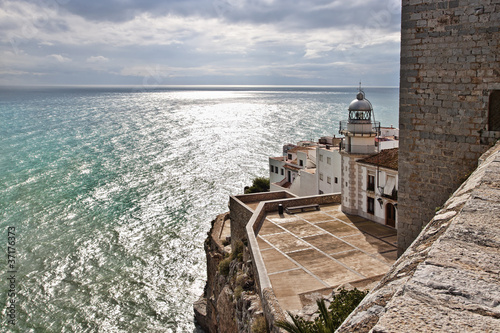 Detail of Pope Luna's Castle in Peniscola