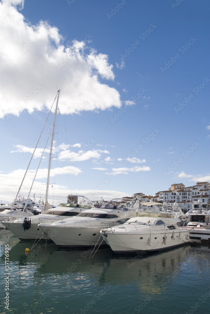 Puerto Banus Harbour in Andalucia Spain Puerto Banus Harbour in Andalucia Spain