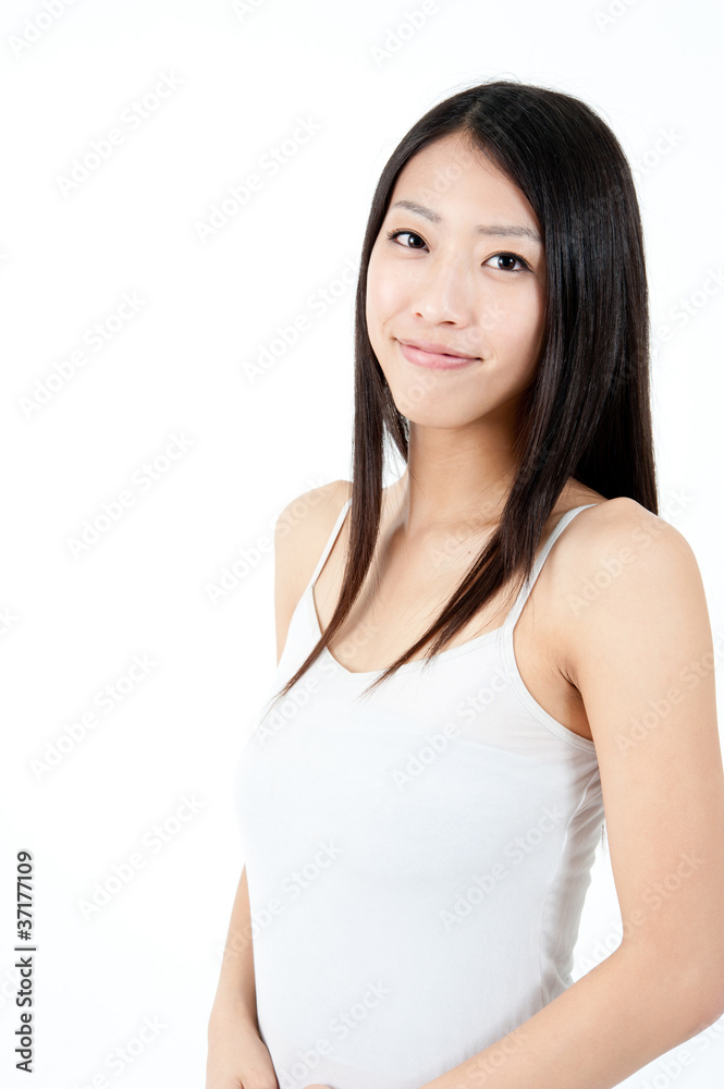 a portrait of attractive asian woman a portrait of attractive asian woman