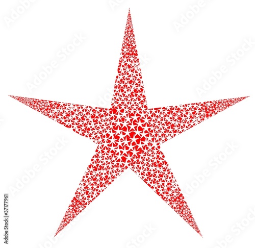Stern - bestehend aus vielen kleinen Sternen