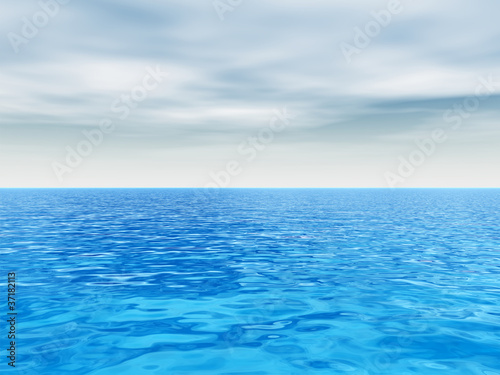 High resolution blue water and sky © high_resolution