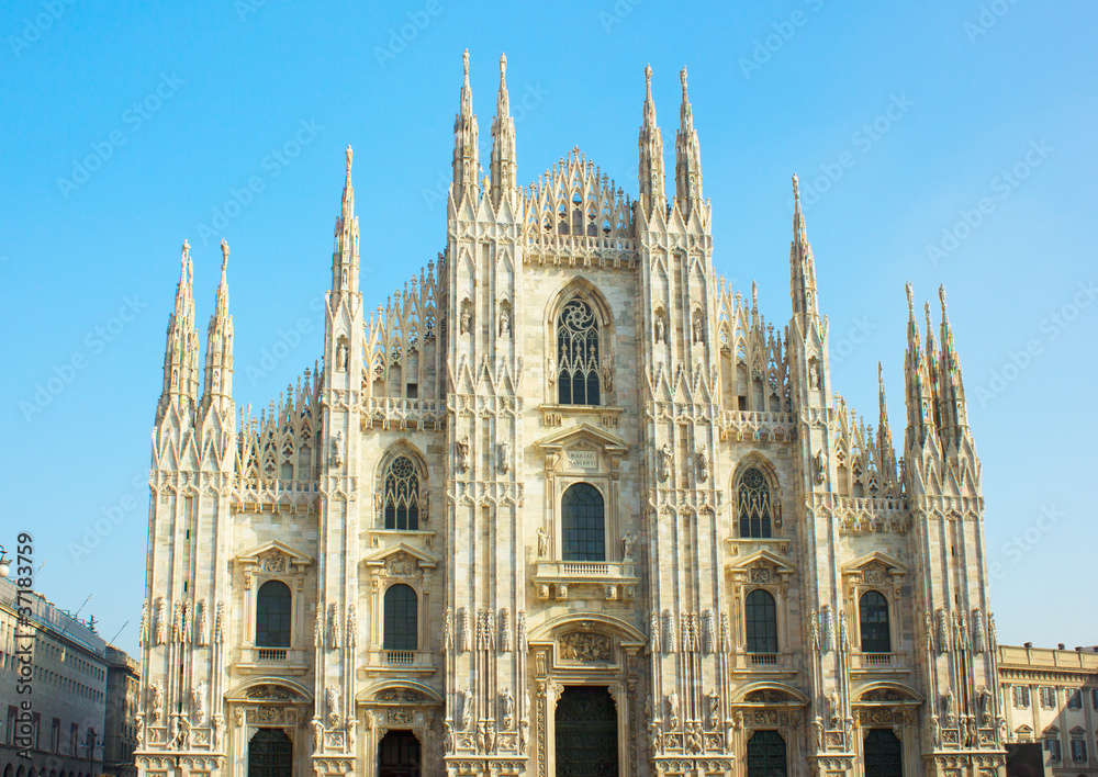 Duomo (cathedral church) of Milan city, Italy
