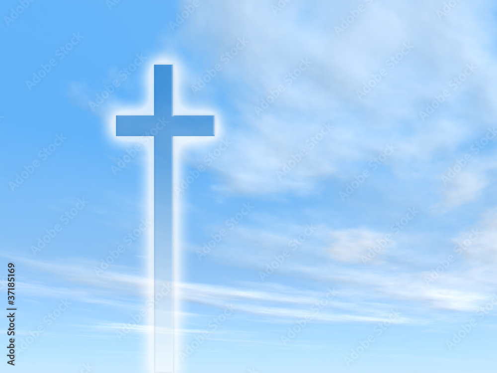 High resolution cross over a sky High resolution cross over a sky