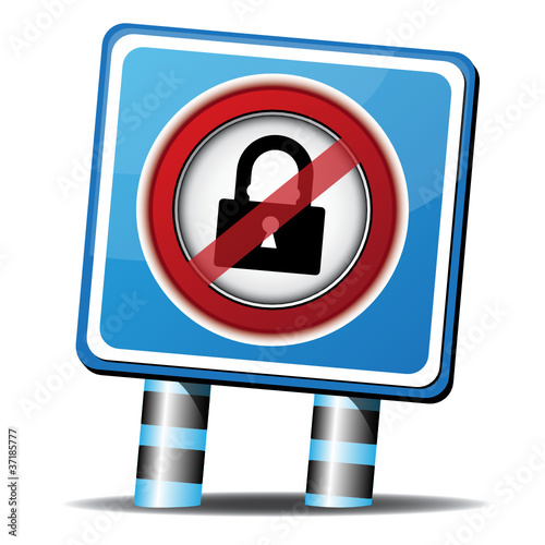 STOP LOCK ICON
