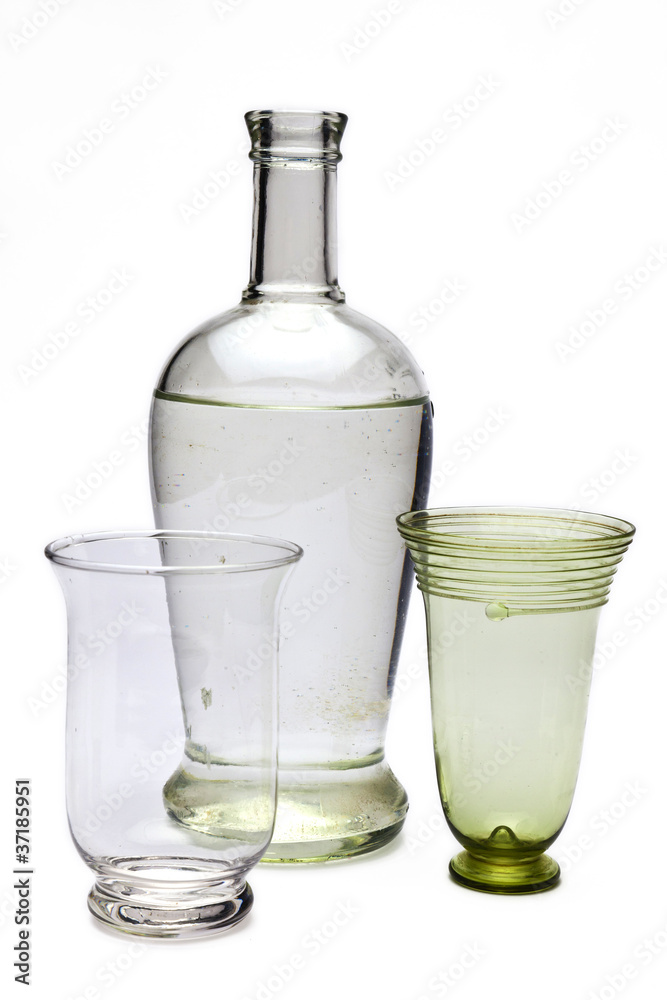 bottle with black and white pattern bottle with black and white pattern