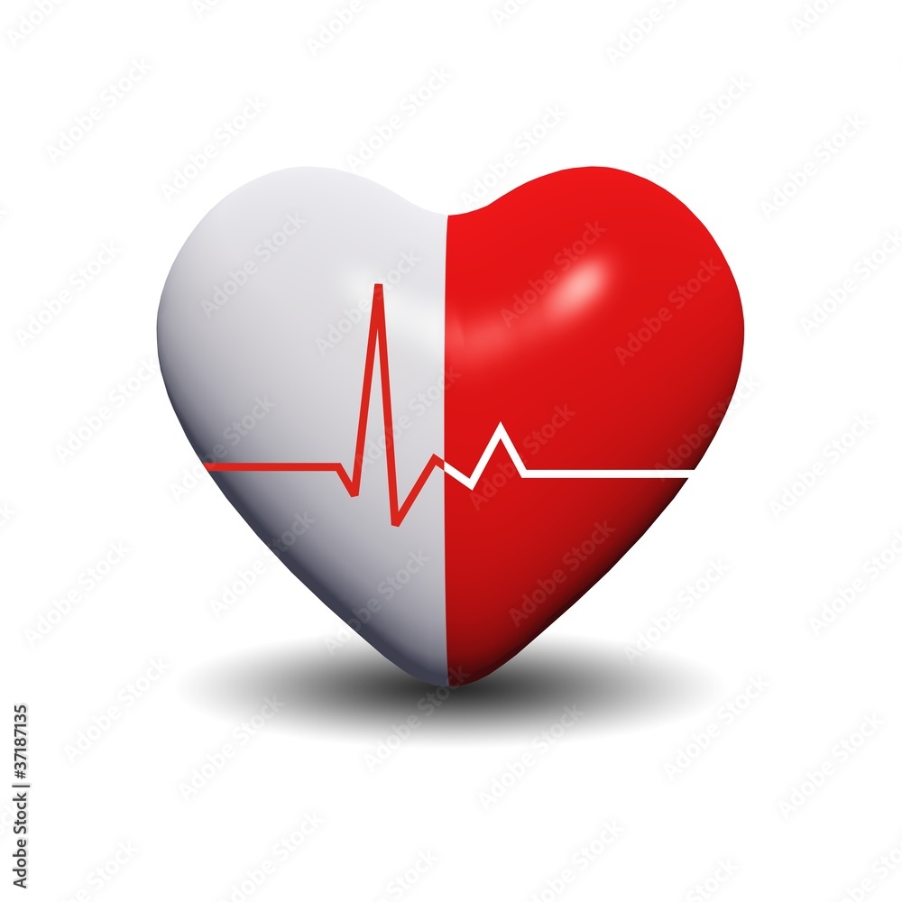 High resolution 3D heart isolated High resolution 3D heart isolated