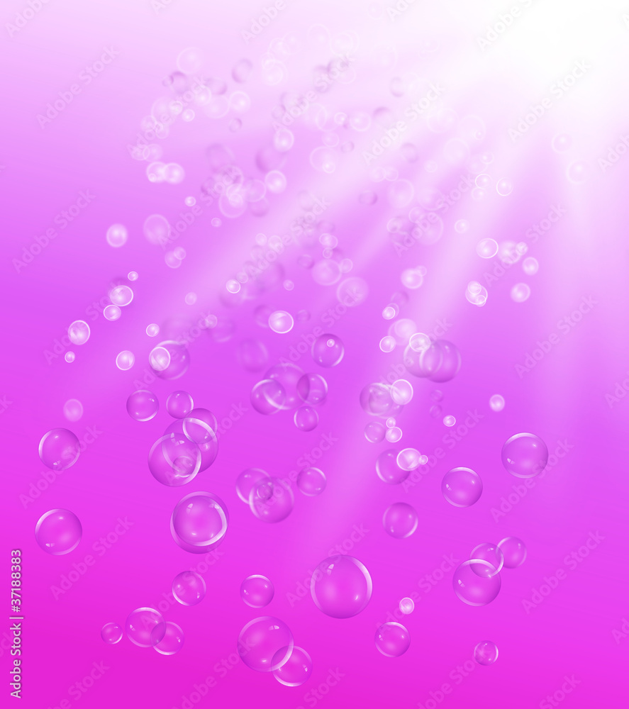 Underwater bubbles.