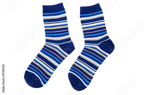 Socks isolated on white background