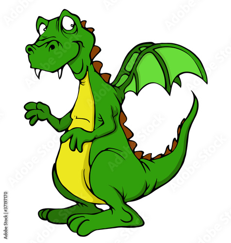 Vector cute dragon
