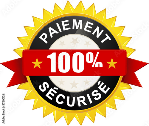 Sticker "Paiement 100% sécurisé"
