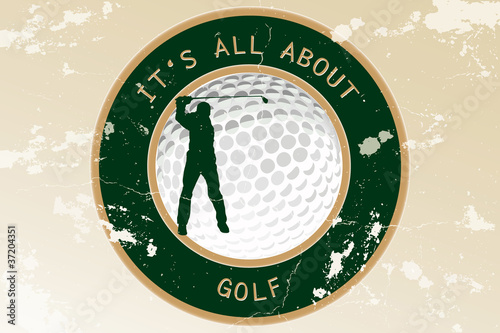 Vintage golf background - It's all about golf
