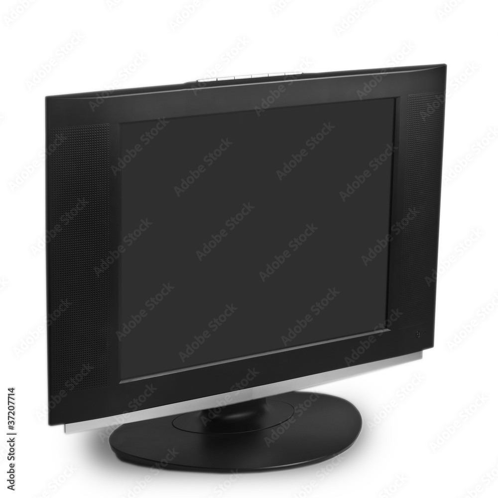 computer monitor screen isolated on white background computer monitor screen isolated on white background