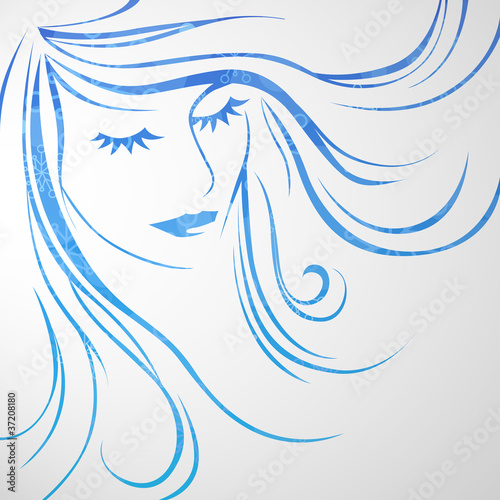 Wunderschöne Frauensilhouette