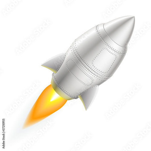 Metal rocket icon