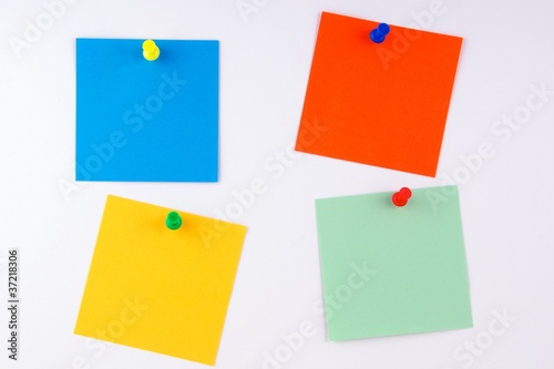 A different color post it notes