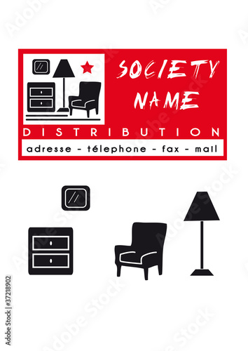 logo carte société meuble distribution mobilier