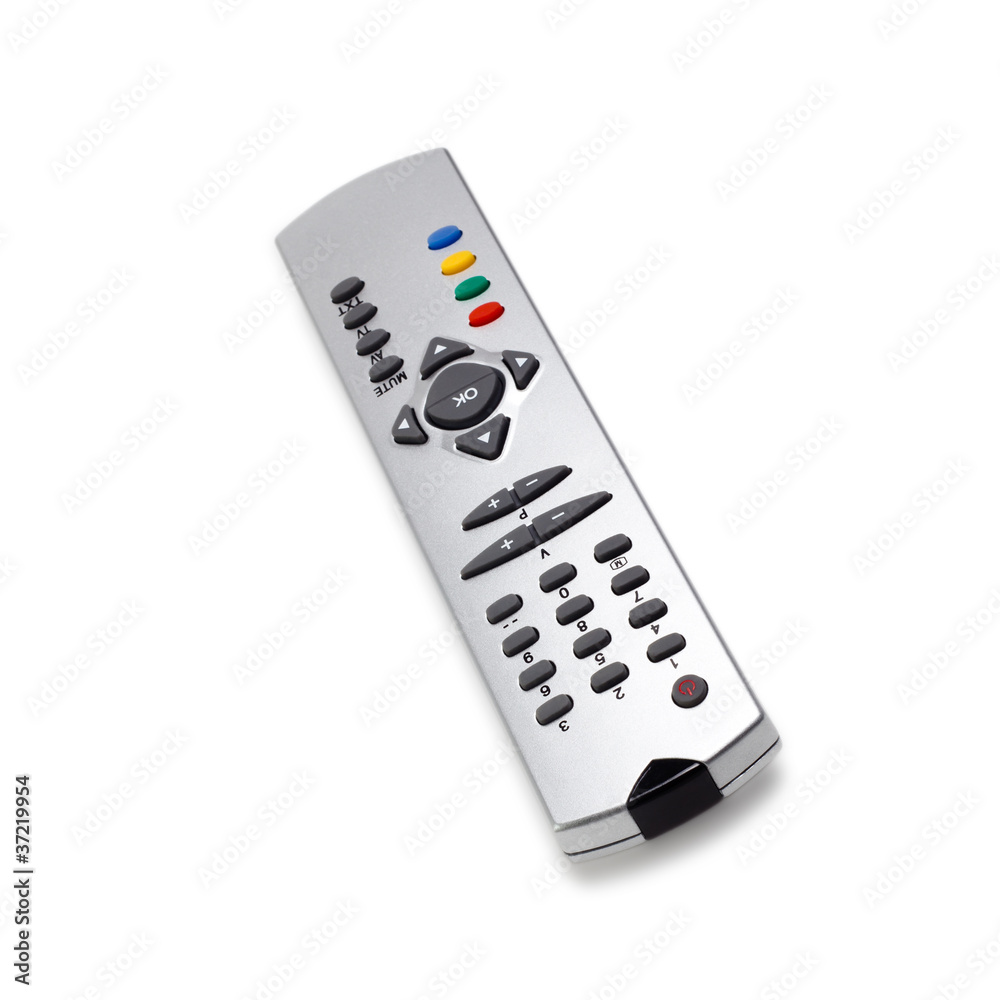 tv remote control access monitoring support isolated on white ba tv remote control access monitoring support isolated on white ba