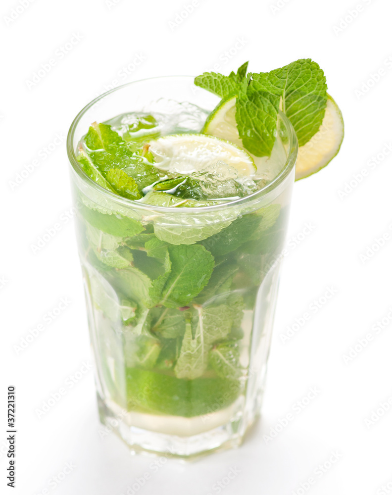 Mojito cocktail on white Mojito cocktail on white
