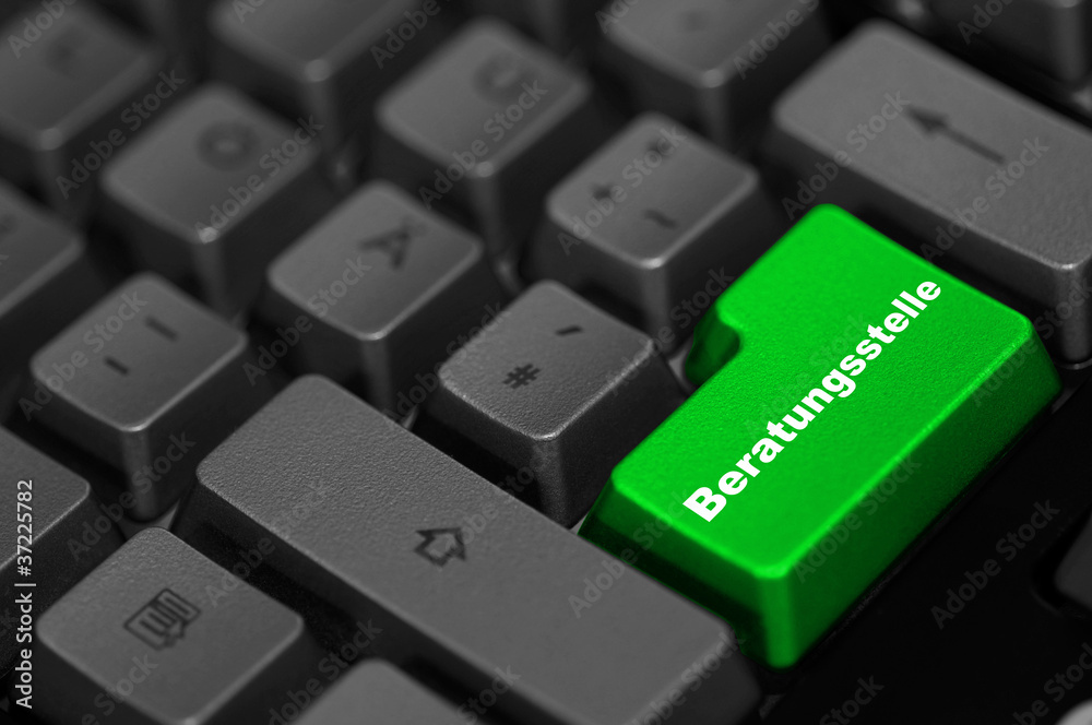 Taste Beratungsstelle grün Tastatur Taste Beratungsstelle grün Tastatur