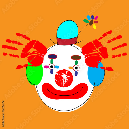 clown vector illustration