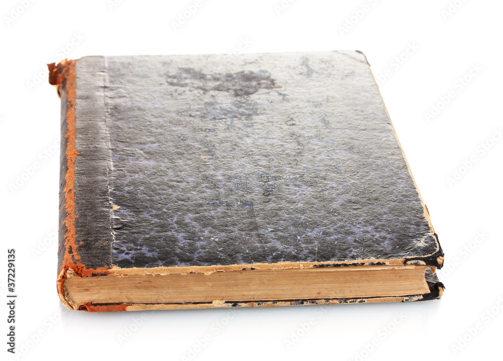 old book isolated on white