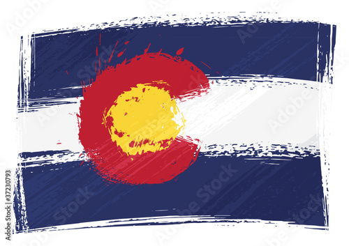 Grunge Colorado flag