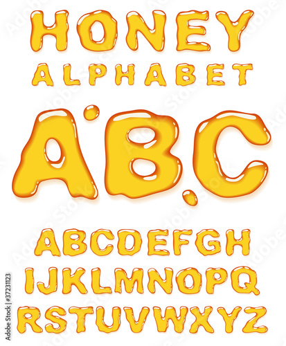 Honey alphabet.