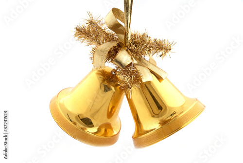Gold christmas bells