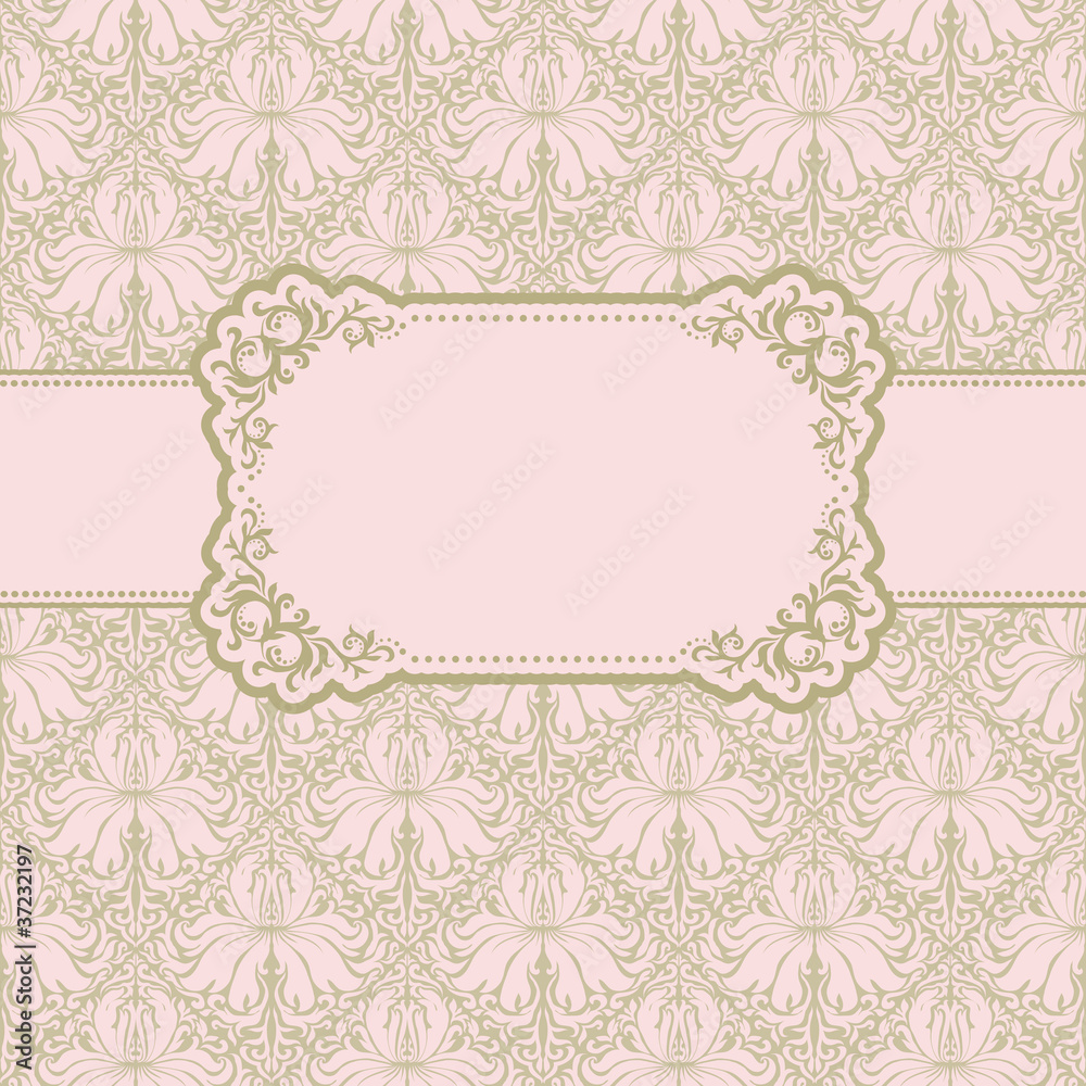 Template frame design for greeting card . Template frame design for greeting card .