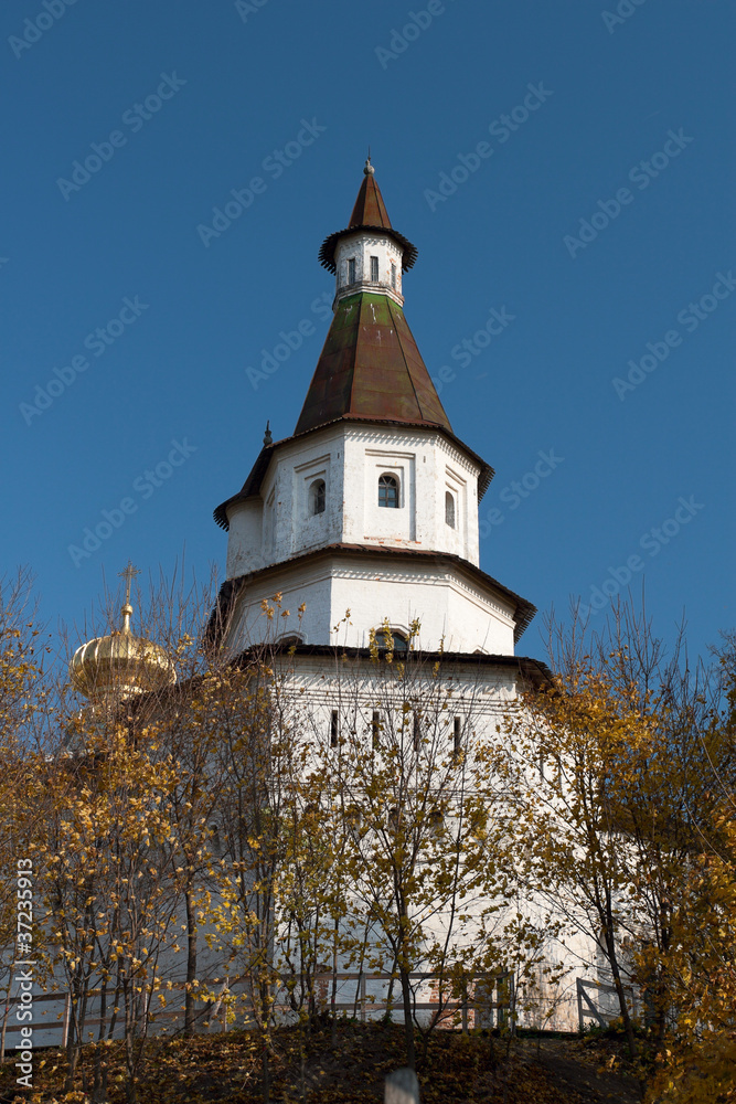 Tower of the New Jerusalem Monastery. Russia