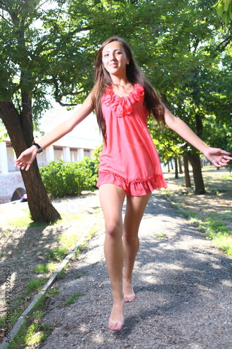 Obraz na płótnie Portrait of a sexy young female Outdoor w salonie