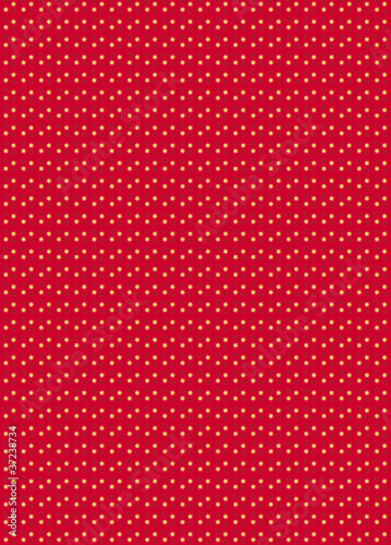 Elegant golden stars on red, seamless vector pattern