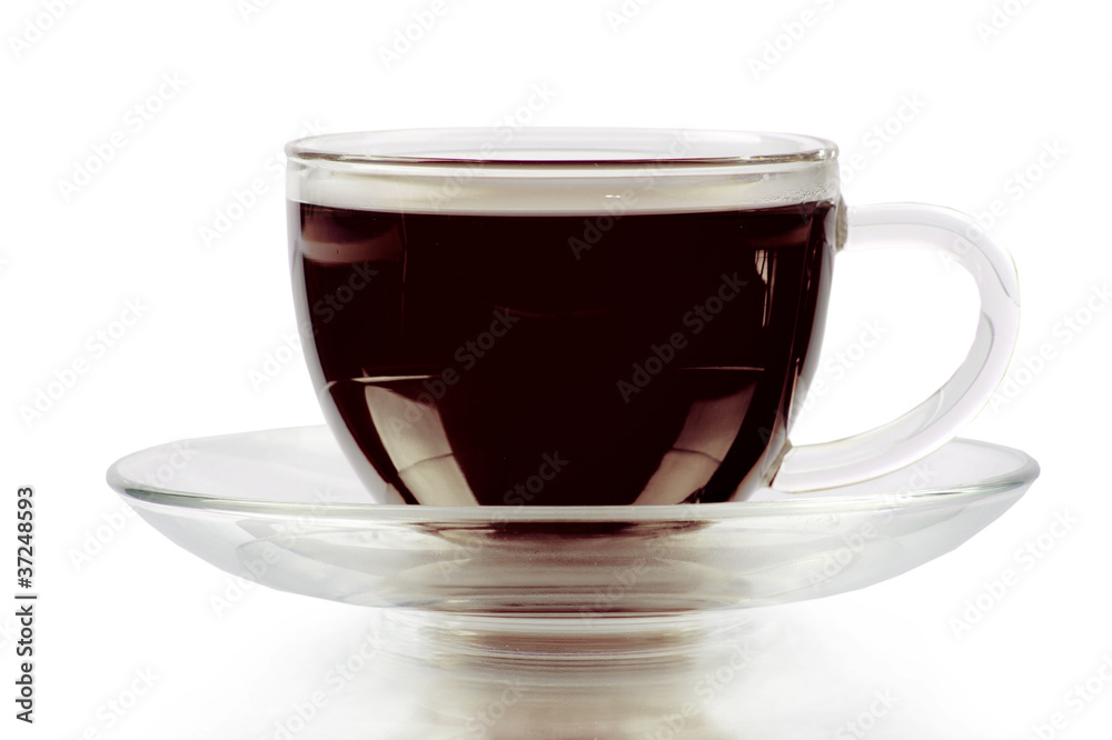Espresso on white background