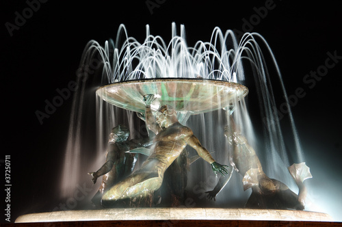 Obraz na płótnie The Triton Fountain In Valletta, Malta