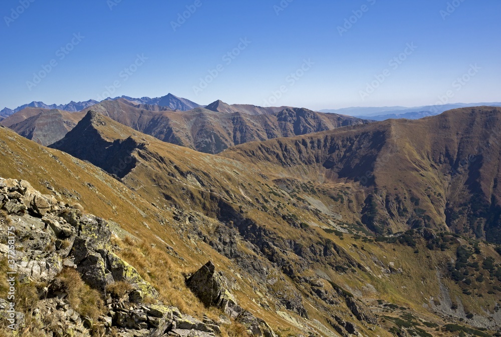 Western Tatras (Rohace), view from Tri kopy peak
