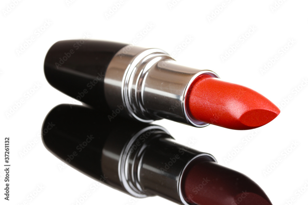 Beautiful lipstick on gray background Beautiful lipstick on gray background