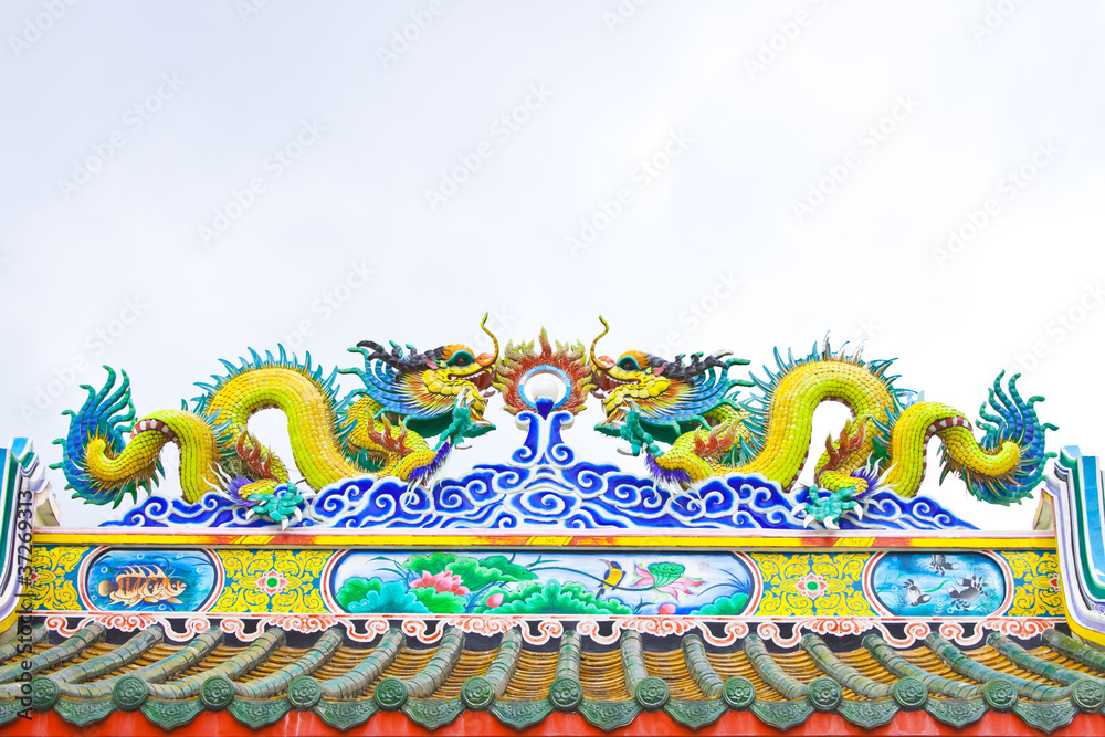 Roof by China's style,Chinese shrine Roof by China's style,Chinese shrine