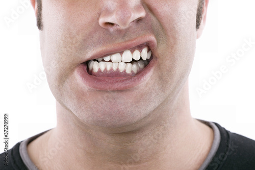 baring teeth photo