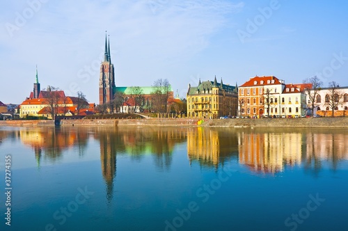 Wroclaw old city panorama photo
