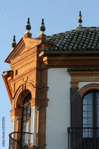 balcone di una casa andalusa photo