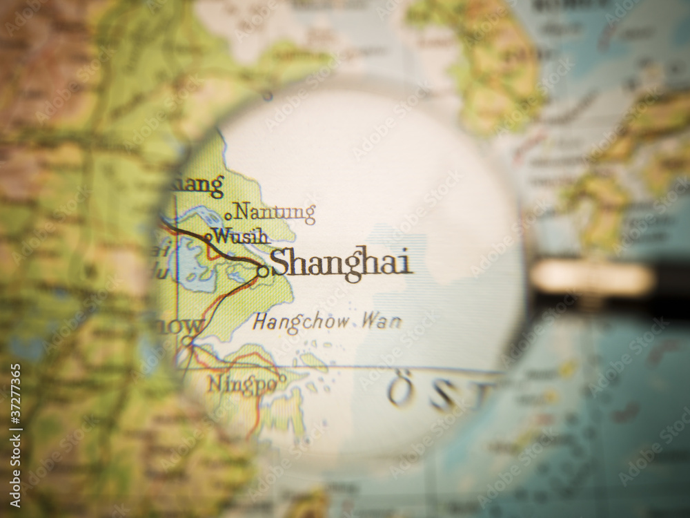 Naklejka premium Shanghai map