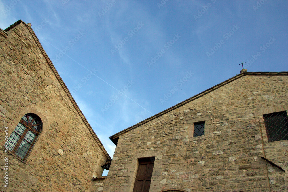 Facciata della chiesa di San Damiano ad Assisi