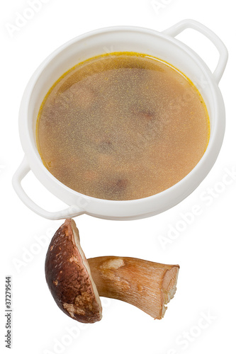 Soup and frozen mushroom