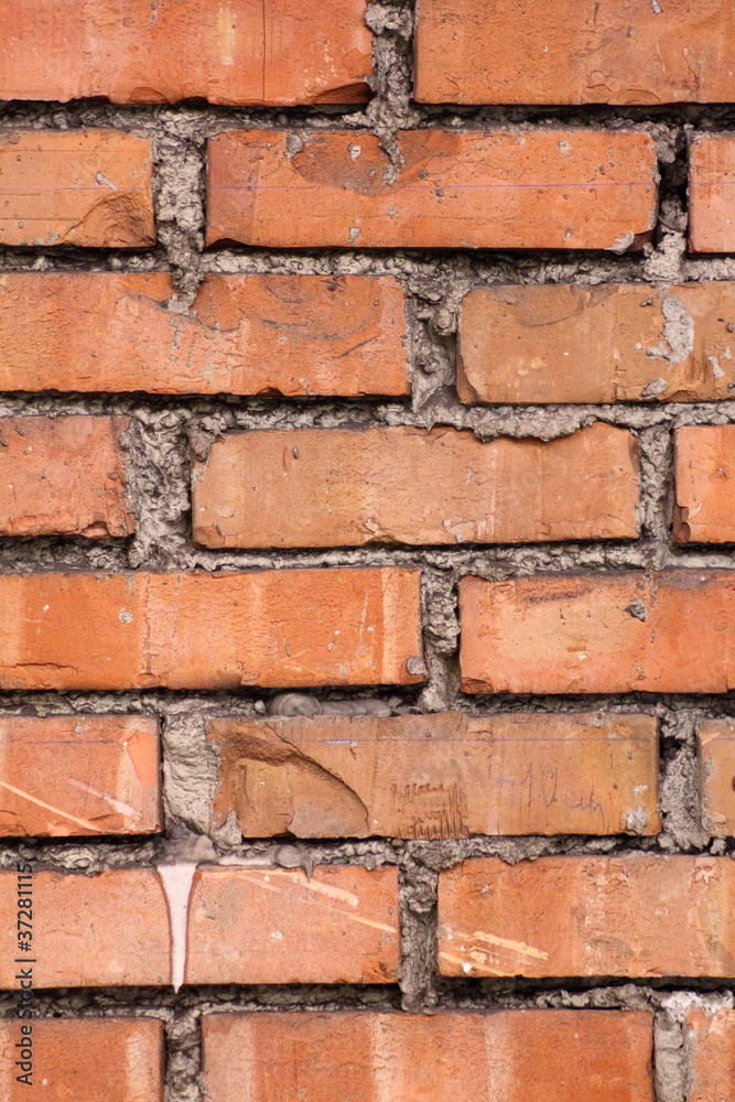Red brick wall Red brick wall
