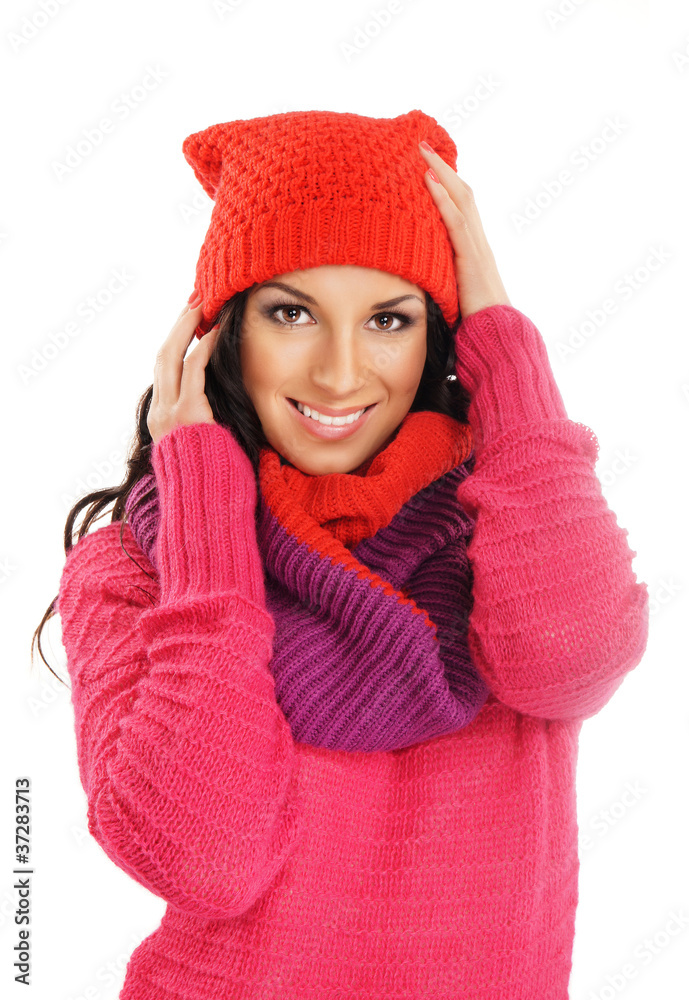 Young and beautiful brunette Caucasian woman Young and beautiful brunette Caucasian woman