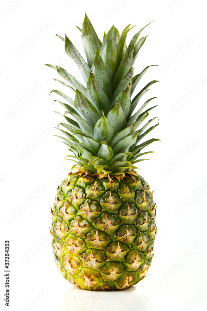 ripe pineapple isolated on white ripe pineapple isolated on white