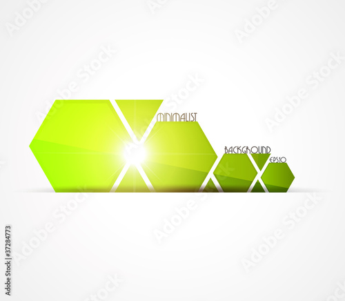 Minimalist green background. Vector illustration.