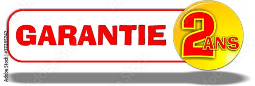 Bouton garantie 2 ans