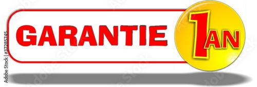 Bouton garantie 1 an