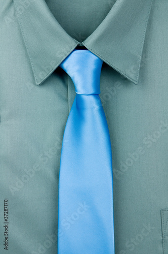 Shirt with a tie.